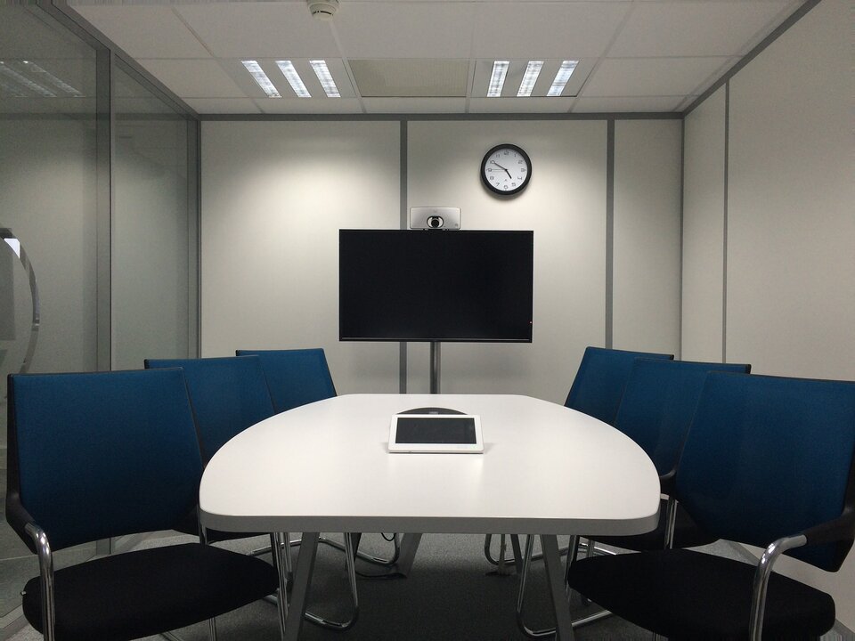 empty meeting space for Texas appraisal review board