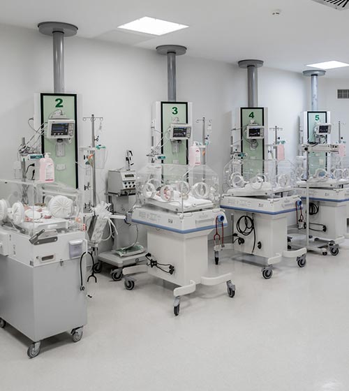 newborn incubator room in hospital property