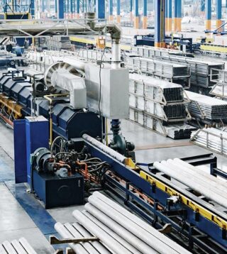 Industrial manufacturing facility filled with business personal property